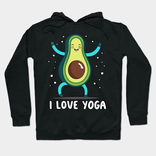 Yoga lover Avacado Hoodie by Spaceboyishere